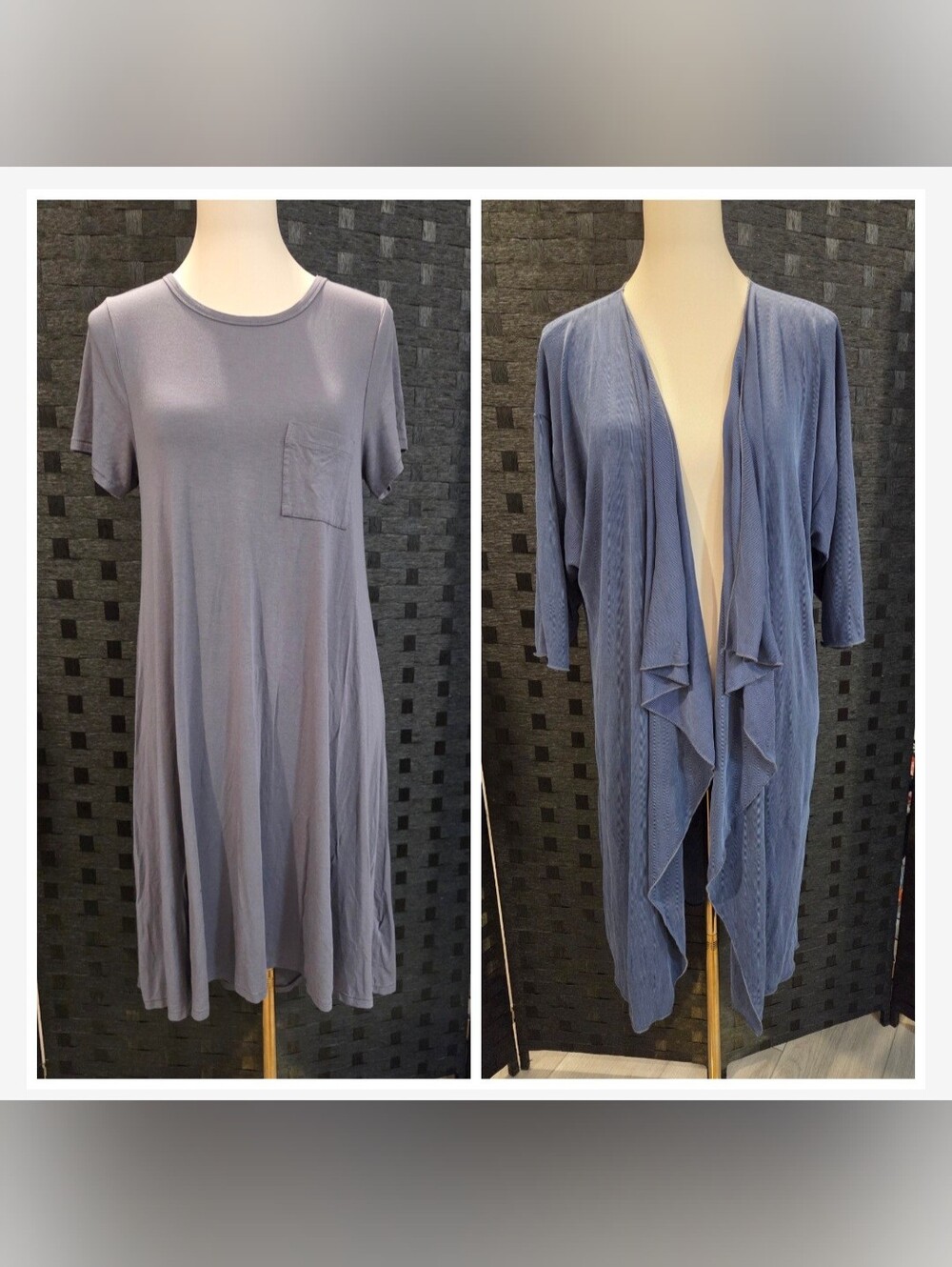 NWOT LuLaRoe Carly Dress & Lindsay Kimono Bundle Size M